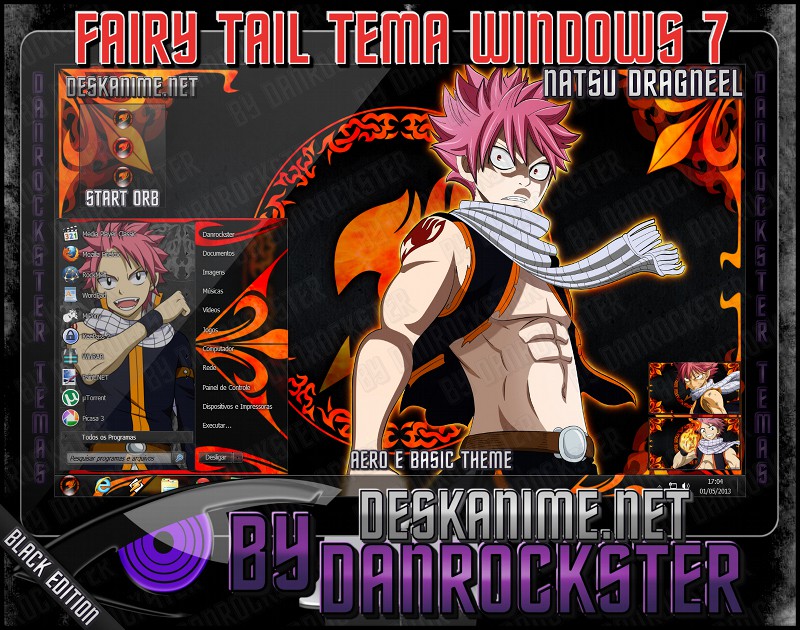 Natsu Dragneel Theme Windows 7