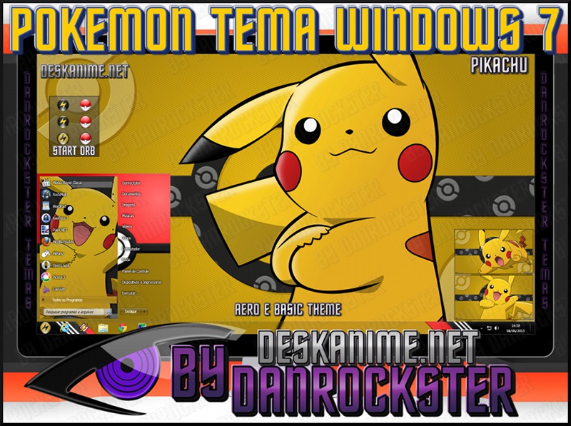 Pikachu Theme Windows 7 by Danrockster on DeviantArt