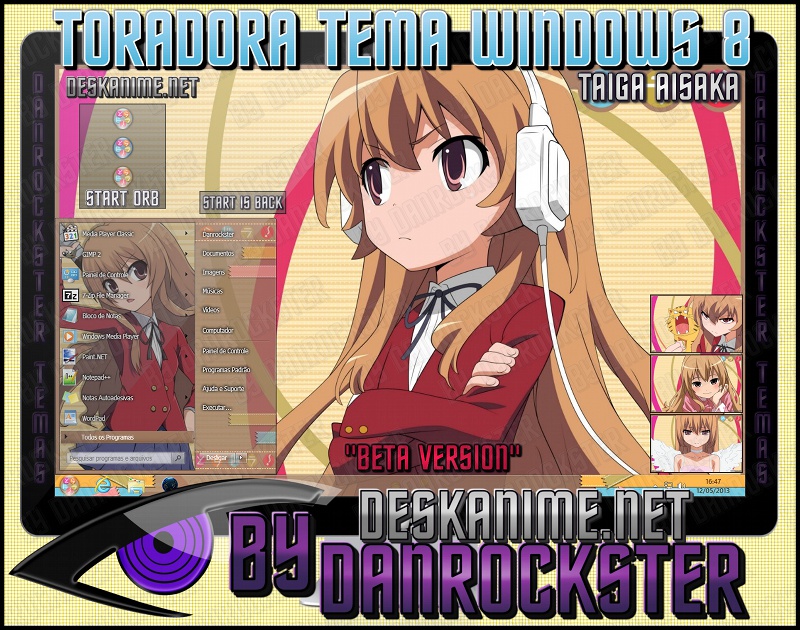 Taiga Aisaka Theme Windows 8