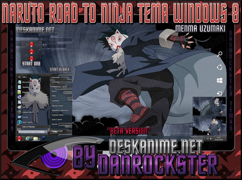 Menma Uzumaki Theme Windows 8