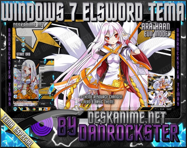 Ara Haan Eun Elsword Windows 7 Theme