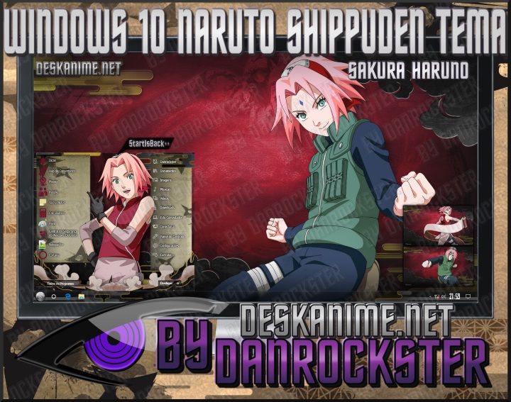 Windows 10 Sakura Haruno Tema by Danrockster on DeviantArt