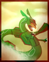 Rayquaza is FIRIN' HIS LAZERRR