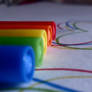 Rainbow Markers.