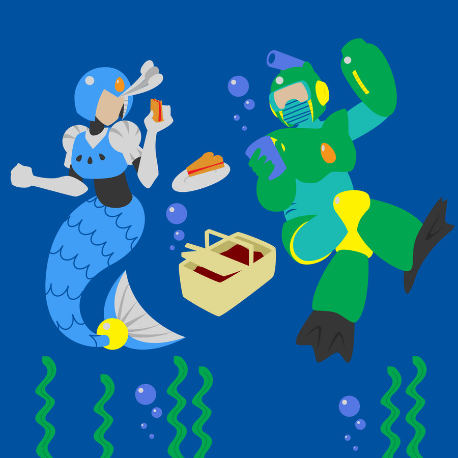 Underwater Robot Master Picnic by LCom on DeviantArt