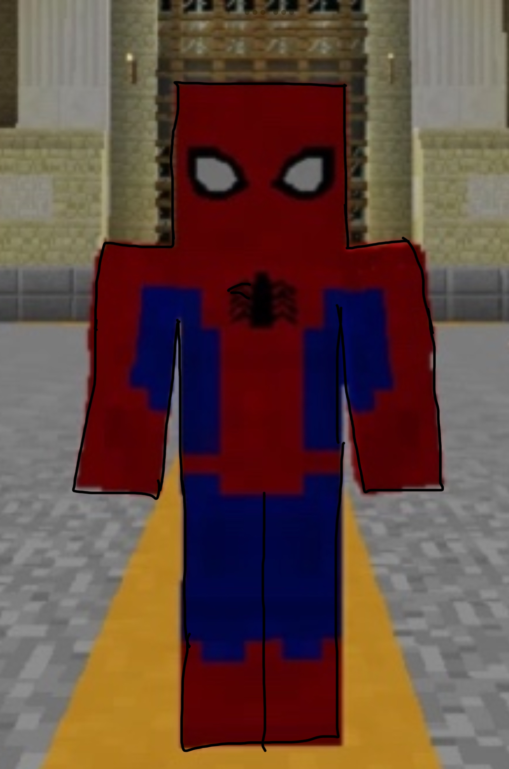 Minecraft spider man by realisticpine64 on DeviantArt
