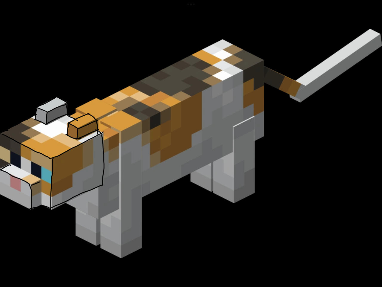 Minecraft cat by realisticpine64 on DeviantArt