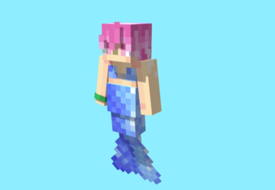 Minecraft Mermaid Model Mermaid Girl Minecraft Skin