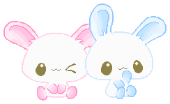 Pink and Blue Bunnies