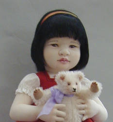 Asian girl with teddy