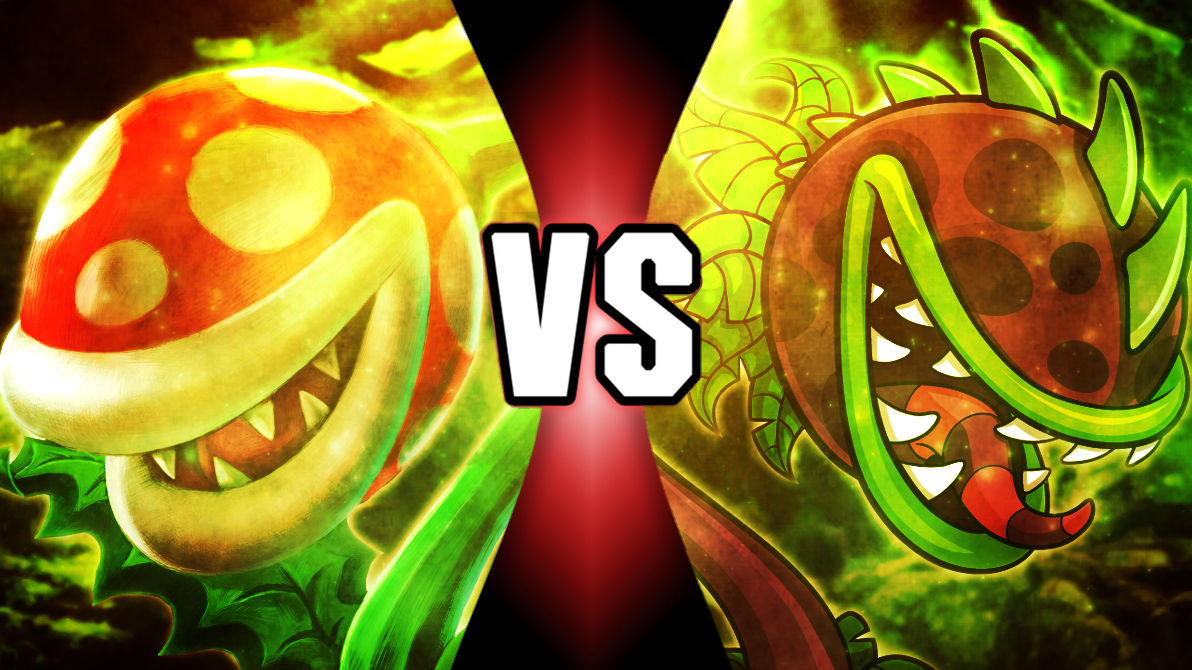 Piranha Plant vs Chomper by Js250476 on DeviantArt
