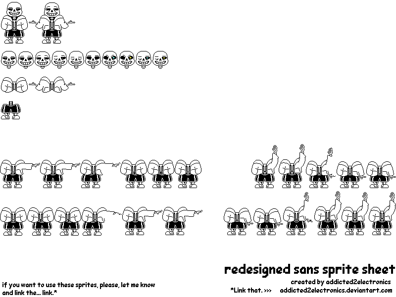 Pixilart - Custom sans sprite sheet by Sub2JtPwayzYT