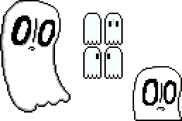 OFF-esque Napstablook Sprites by Addicted2Electronics on DeviantArt.