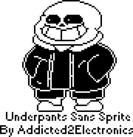 Underpants Sans Sprite by Addicted2Electronics on DeviantArt