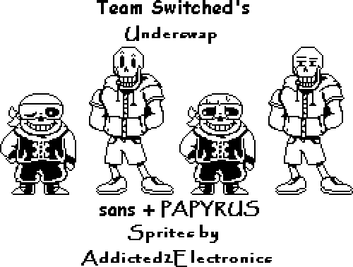 Underswap!Sans Battle Spritev2 by AndisDrawingHub on DeviantArt