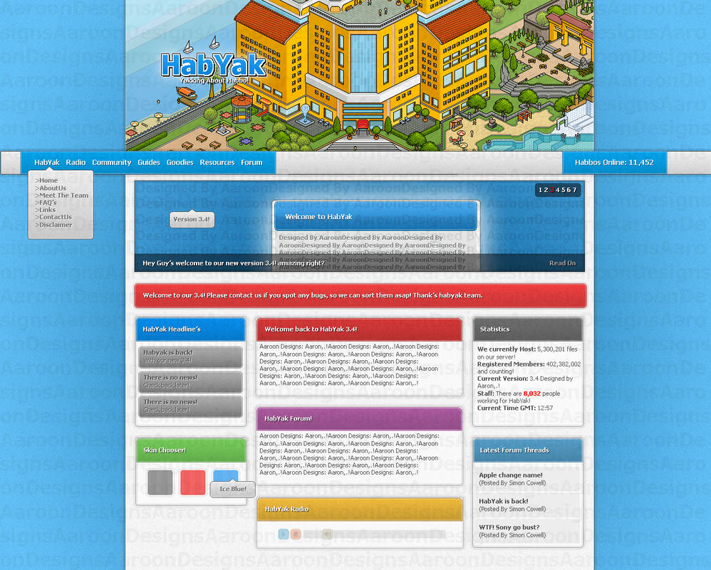 Our Fans Website Fansite Design by AaroonDesigns on DeviantArt