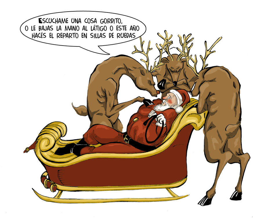 Santa Inquiet santa intimidado by TrincheraStudio on DeviantArt