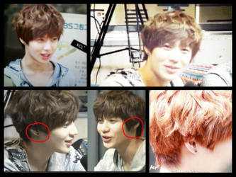 Taemin got his ears pierced