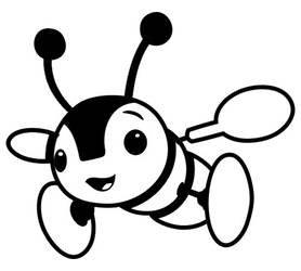 Buzzy Bee - Black and White