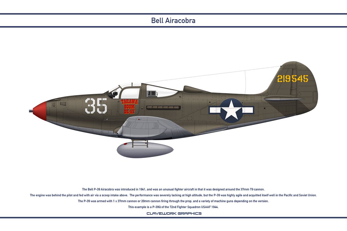 Airacobra USA 72nd Fighter Squadron by WS-Clave