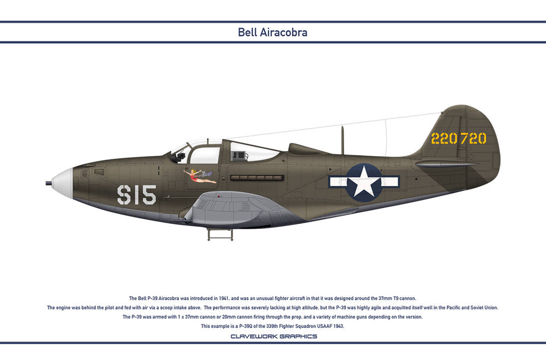 Airacobra USA 339th Fighter Squadron by WS-Clave