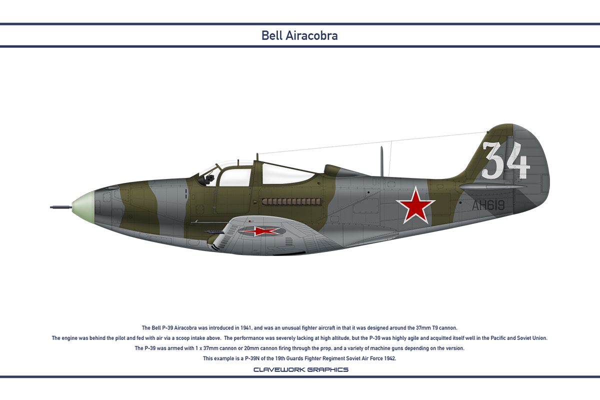 Airacobra USSR 19th Guards Fighter Regiment by WS-Clave