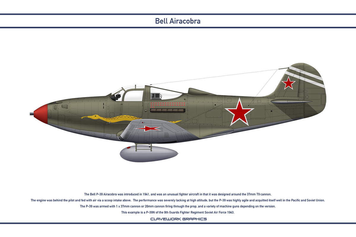 Airacobra USSR 9th Guards Fighter Regiment by WS-Clave