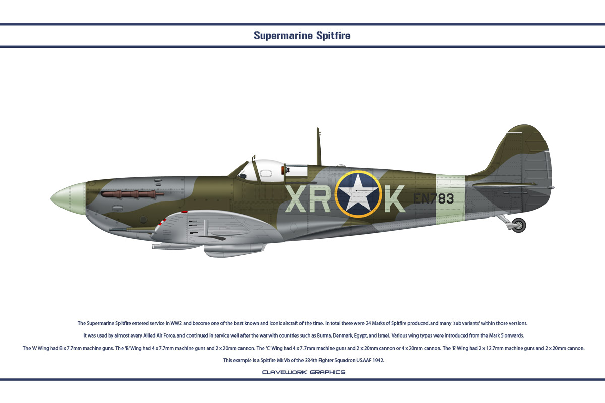 Spitfire Mk V USAAF 334th FS