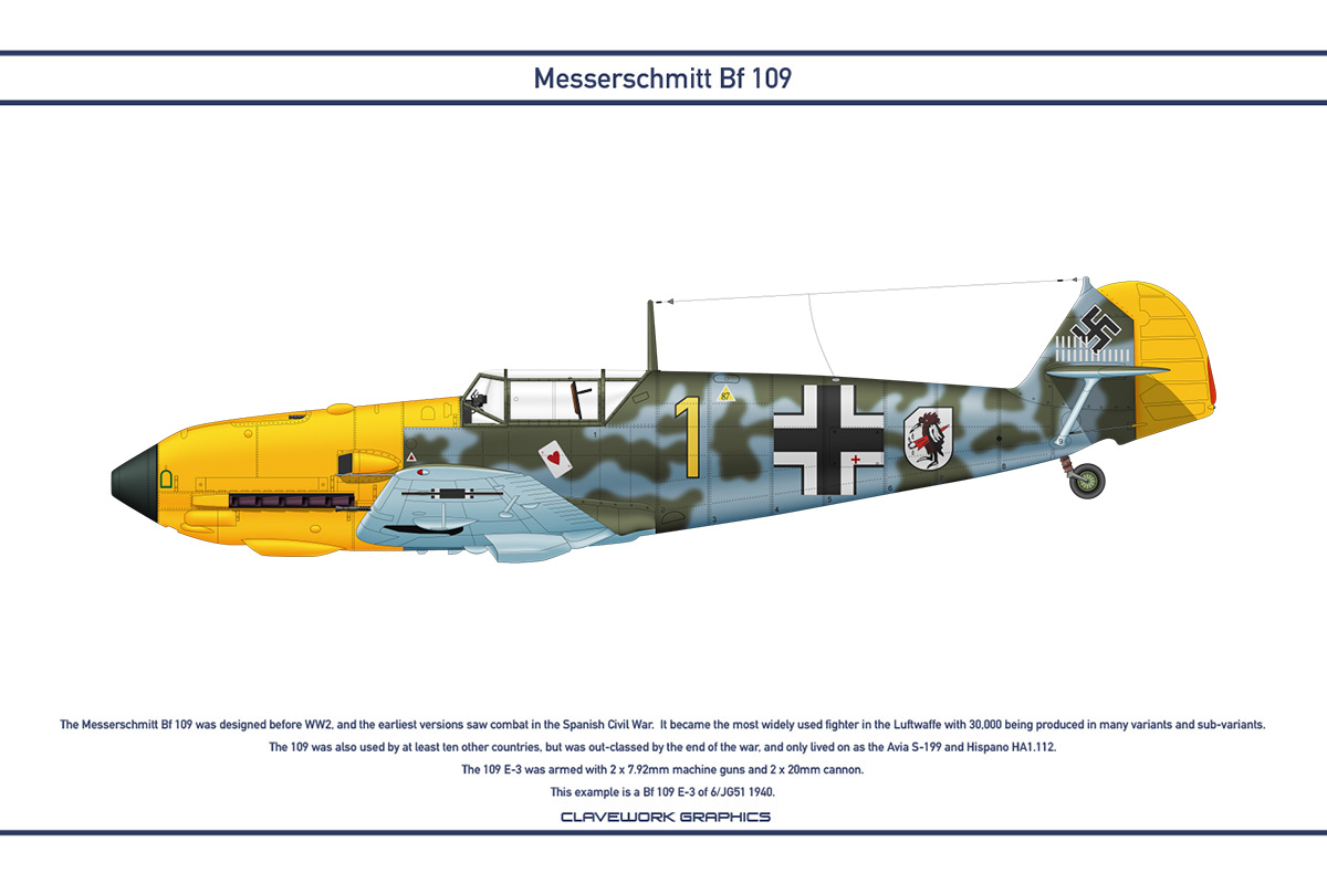 Bf 109 Germany JG51 6