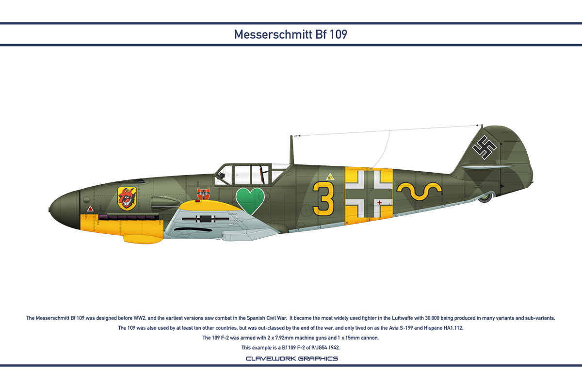 Bf 109 Germany JG54 9