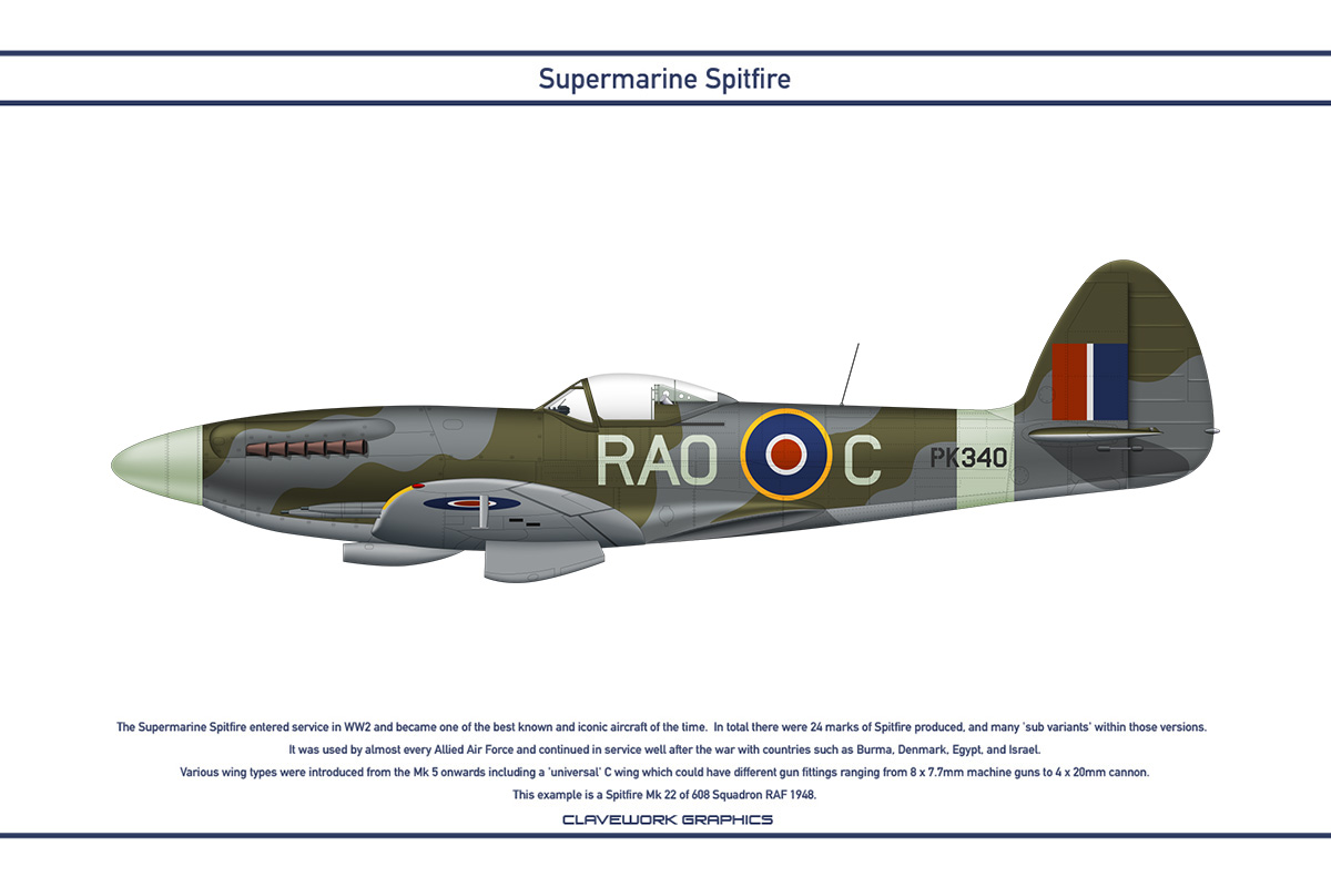 Spitfire GB 608 Squadron 1