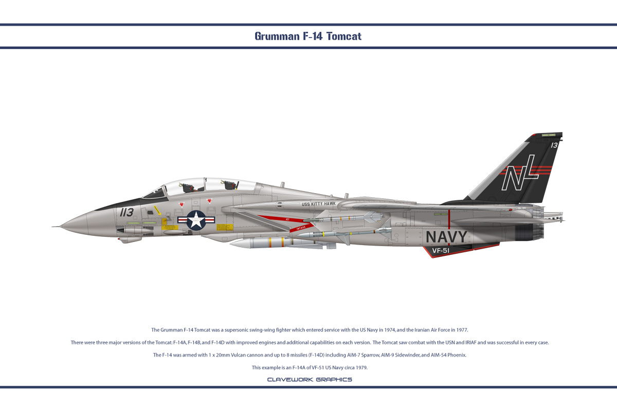 F-14A VF-51 1 by Claveworks on DeviantArt