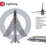 Lightning GB 111 Sqn 3-View