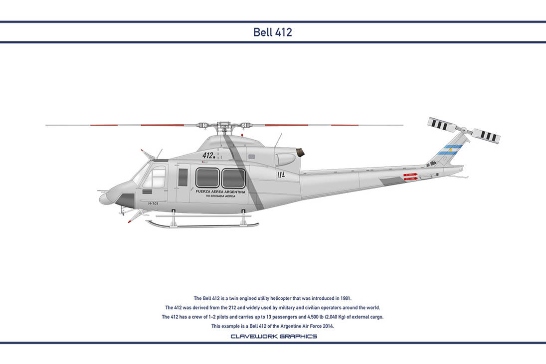Bell 412 Argentina 1 by Claveworks on DeviantArt