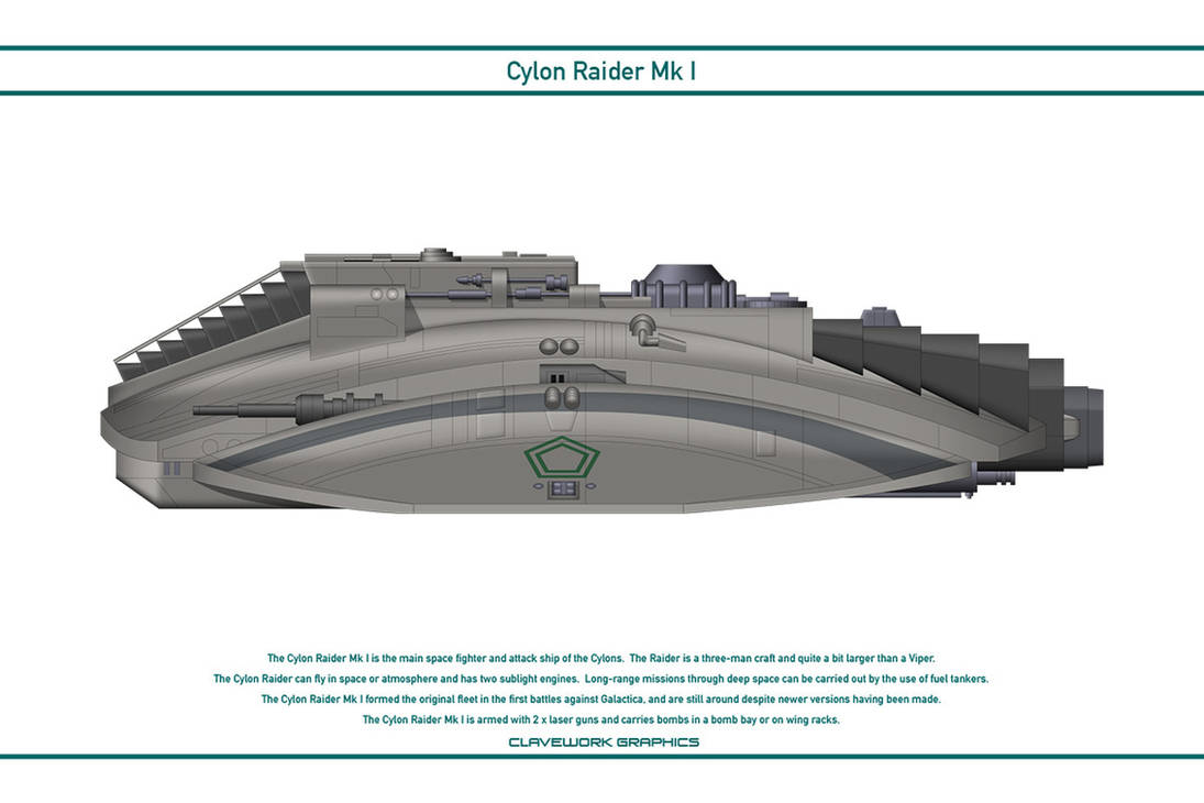 Cylon Raider Mk I by Claveworks on DeviantArt