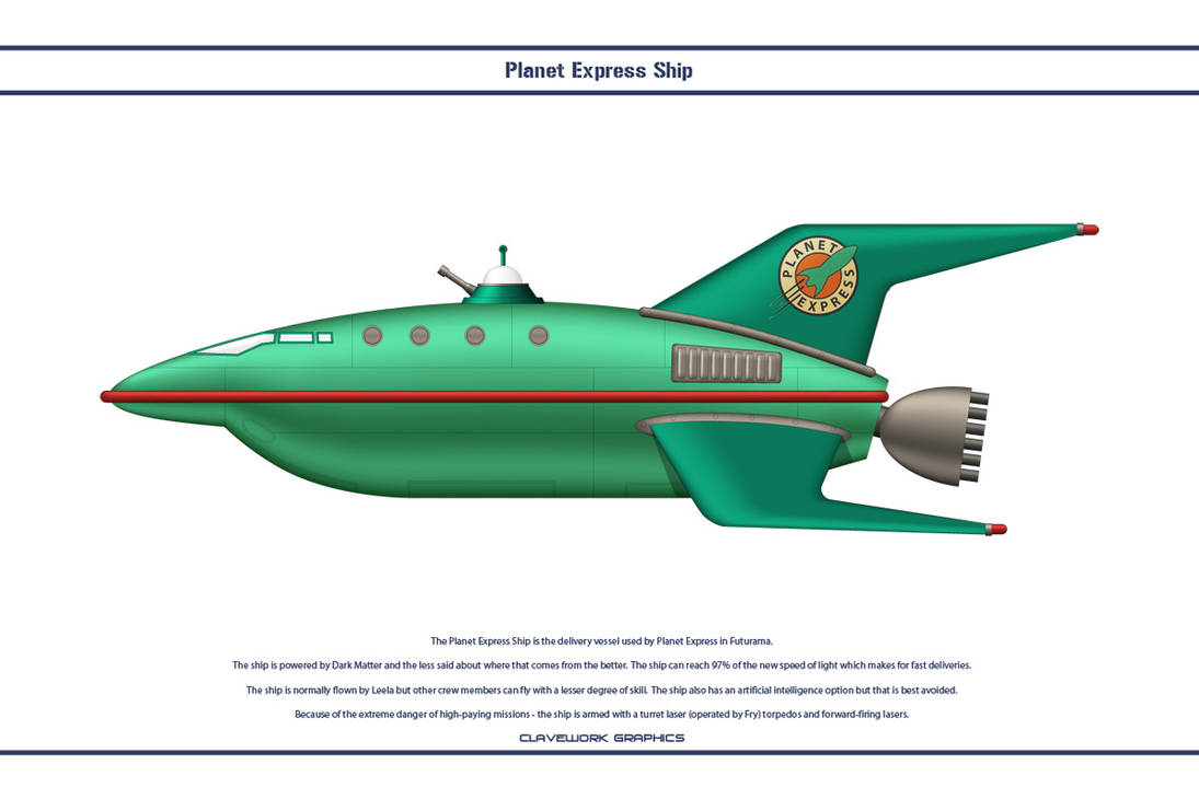 Planet Express Ship by Claveworks on DeviantArt