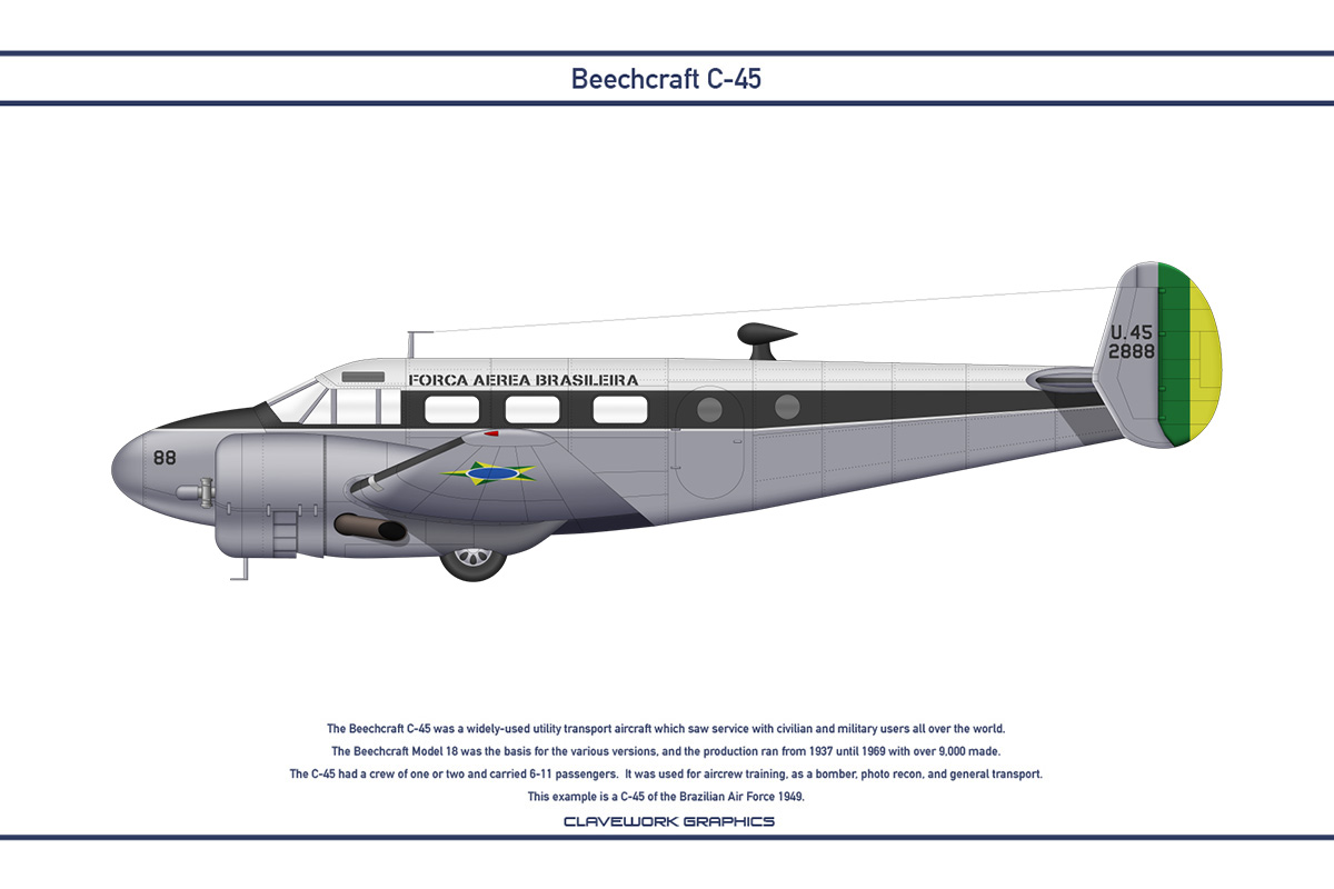 Beech C-45 Brazil 1