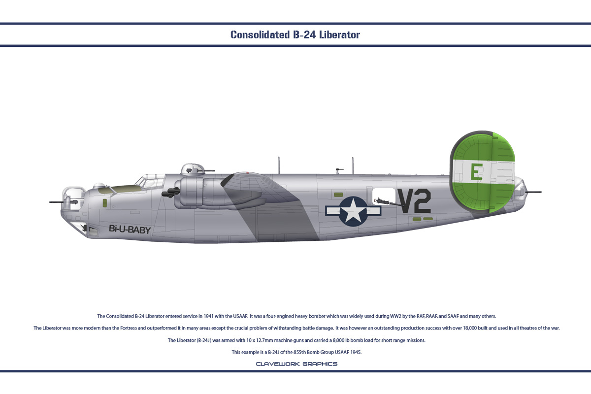 B-24 USA 855th BG 1