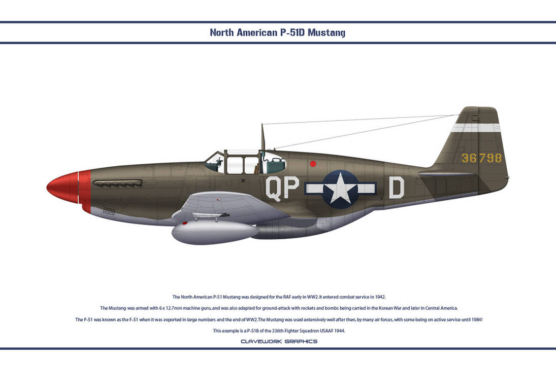 Mustang USAAF 336th FS 1 by Claveworks on DeviantArt