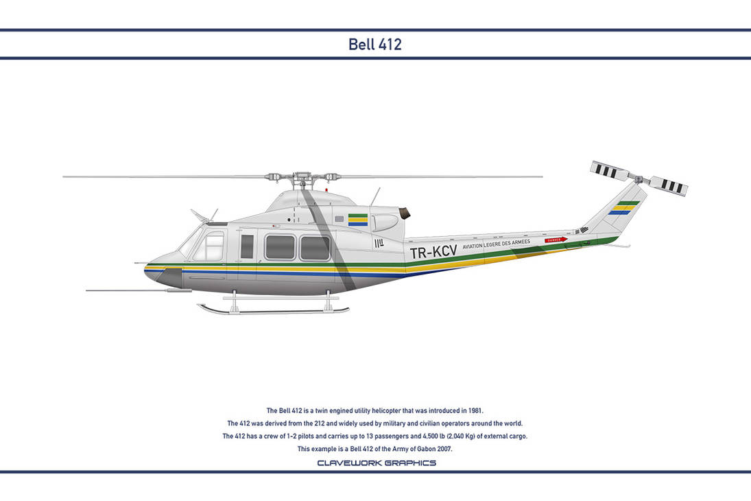 Bell 412 Gabon 1 by WS-Clave
