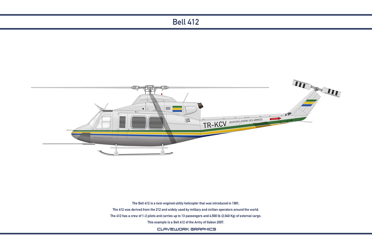 Bell 412 Gabon 1 by WS-Clave