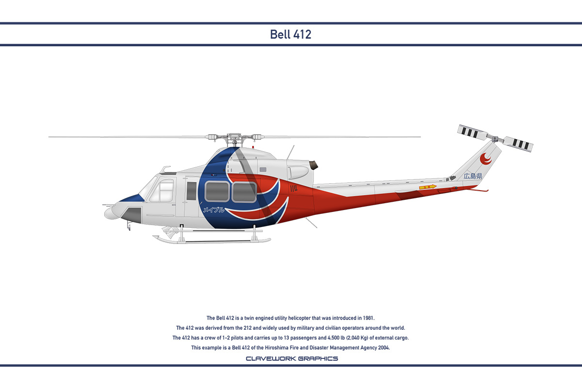 Bell 412 Japan 1 by WS-Clave