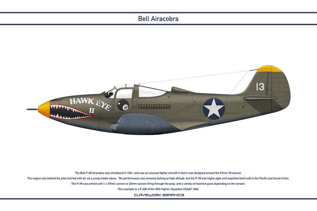 Airacobra USA 35th Fighter Squadron by WS-Clave