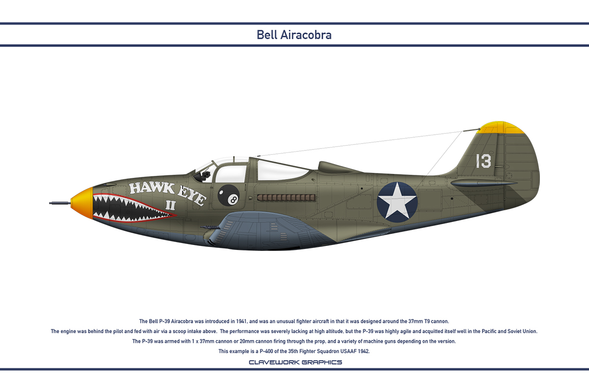 Airacobra USA 35th Fighter Squadron by WS-Clave