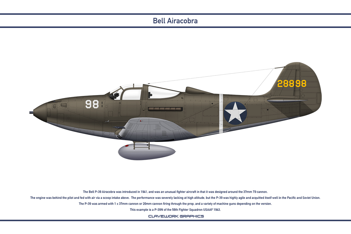 Airacobra USA 58th Fighter Squadron by WS-Clave