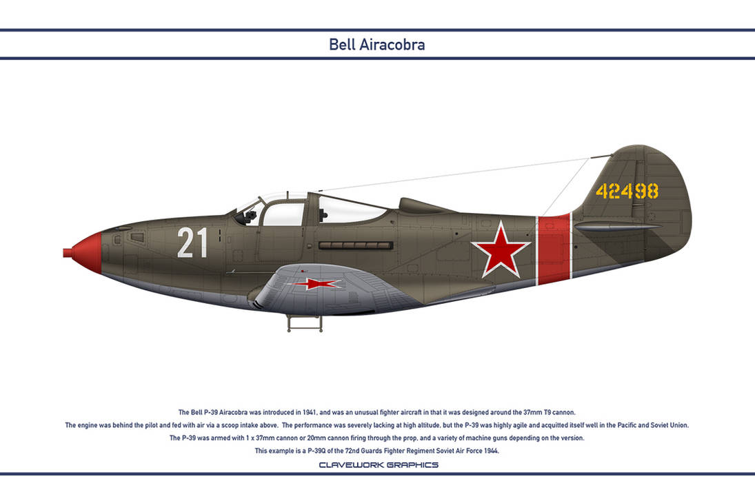 Airacobra USSR 72nd Guards Fighter Regiment by WS-Clave