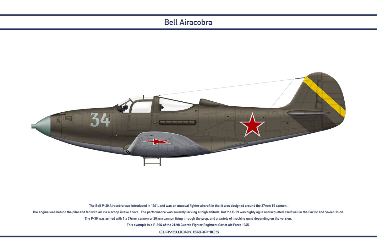 Airacobra USSR 212th Guards Fighter Regiment by WS-Clave