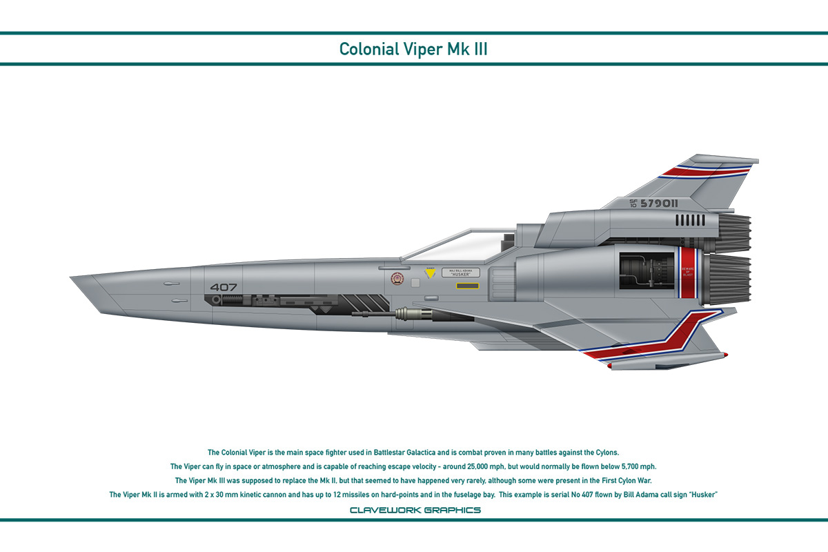 Colonial Viper Mk 3 407 by WS-Clave