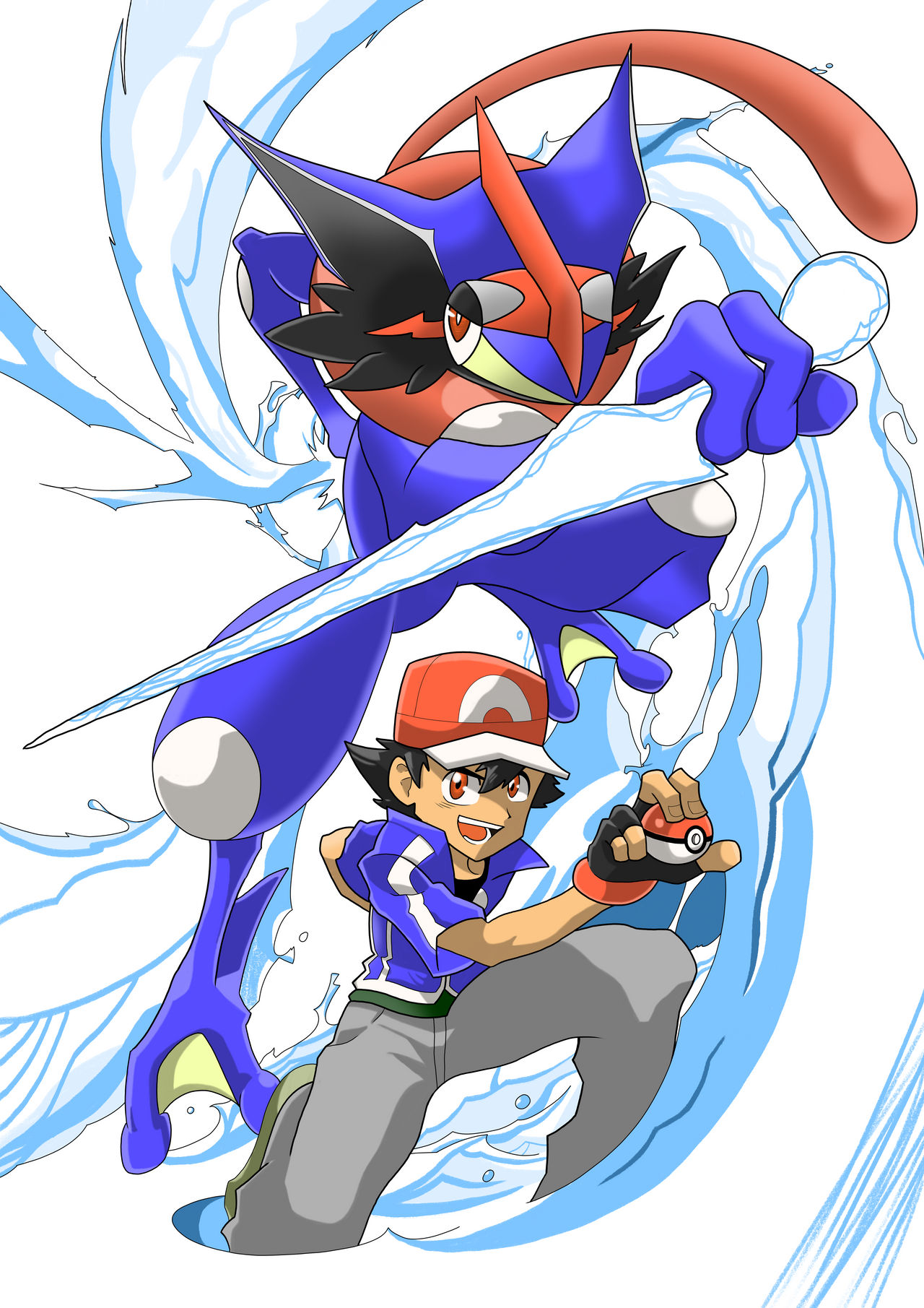 Pokmon Ash-Greninja by RechterRayman on DeviantArt