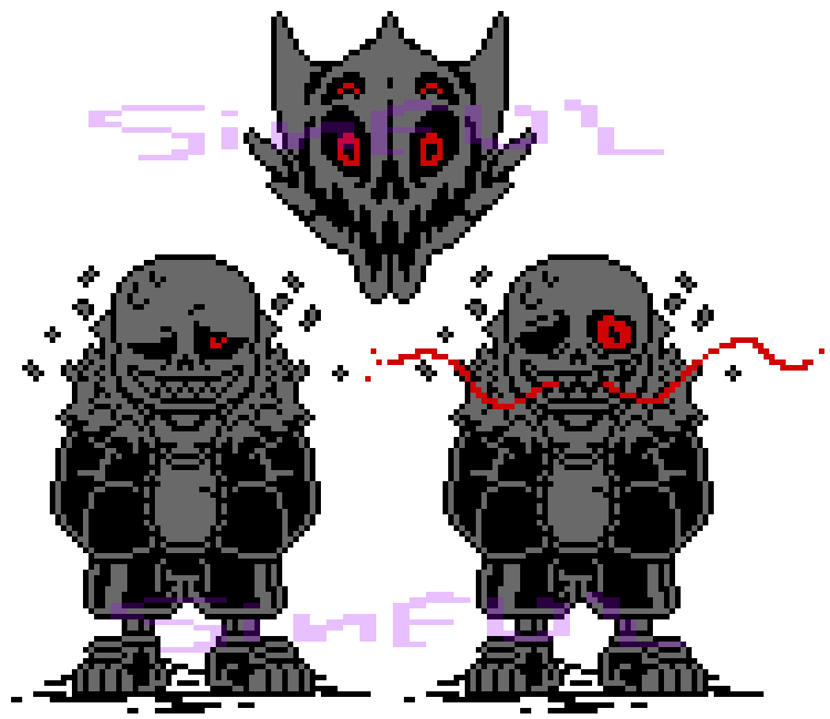 Pixilart - Underfell sans by Inking-Creation